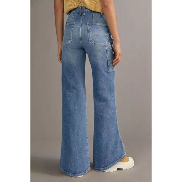 Anthropologie Carpenter Wide Leg Jeans - Picture 3 of 11